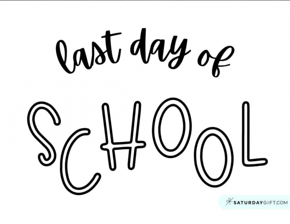 Last Day of School Sign Printable - Cute & Free Printable Designs