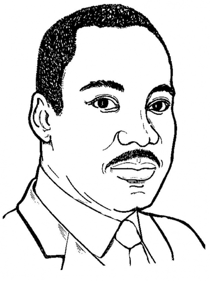 Martin Luther King Jr Coloring Page  Martin luther king art