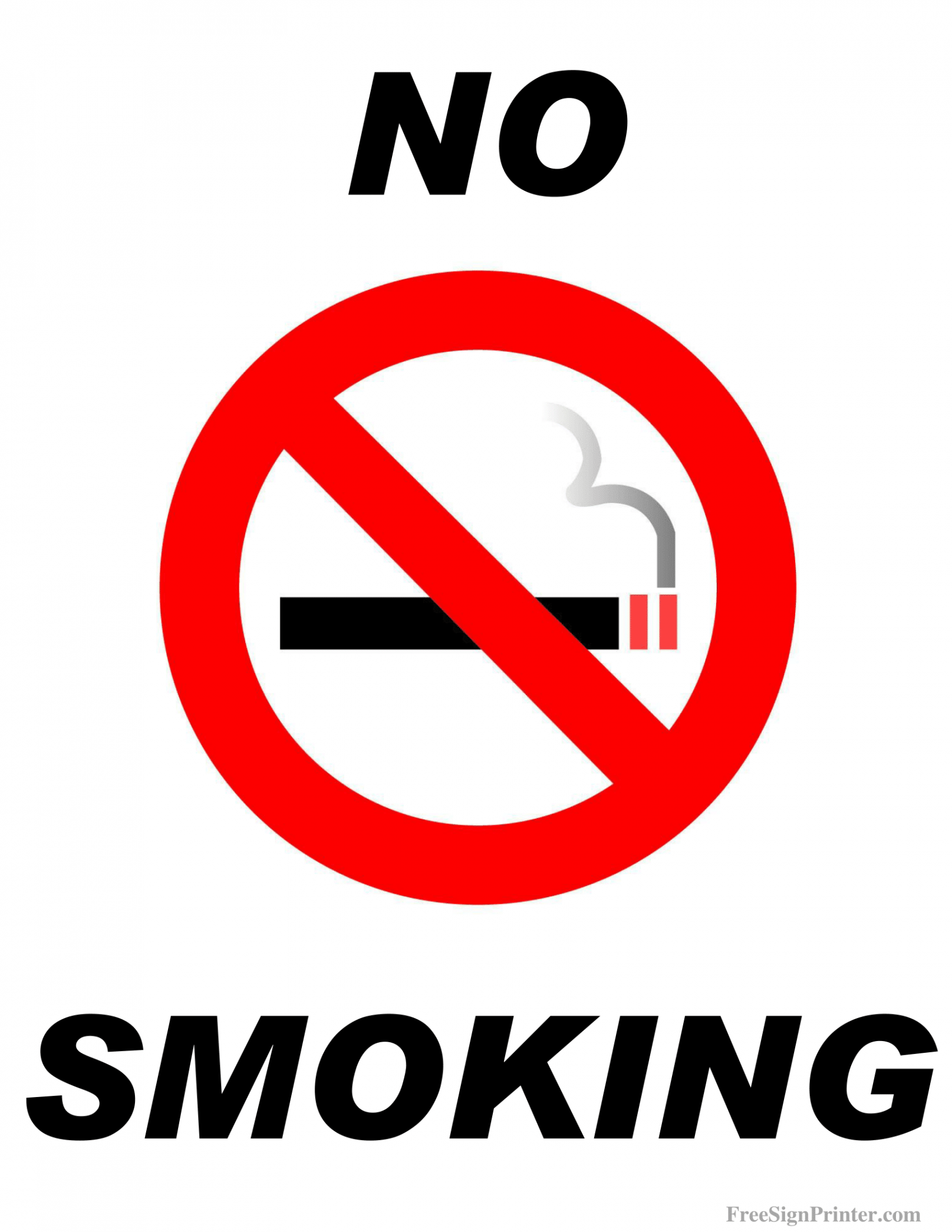 No Smoking Signs  Poster Template