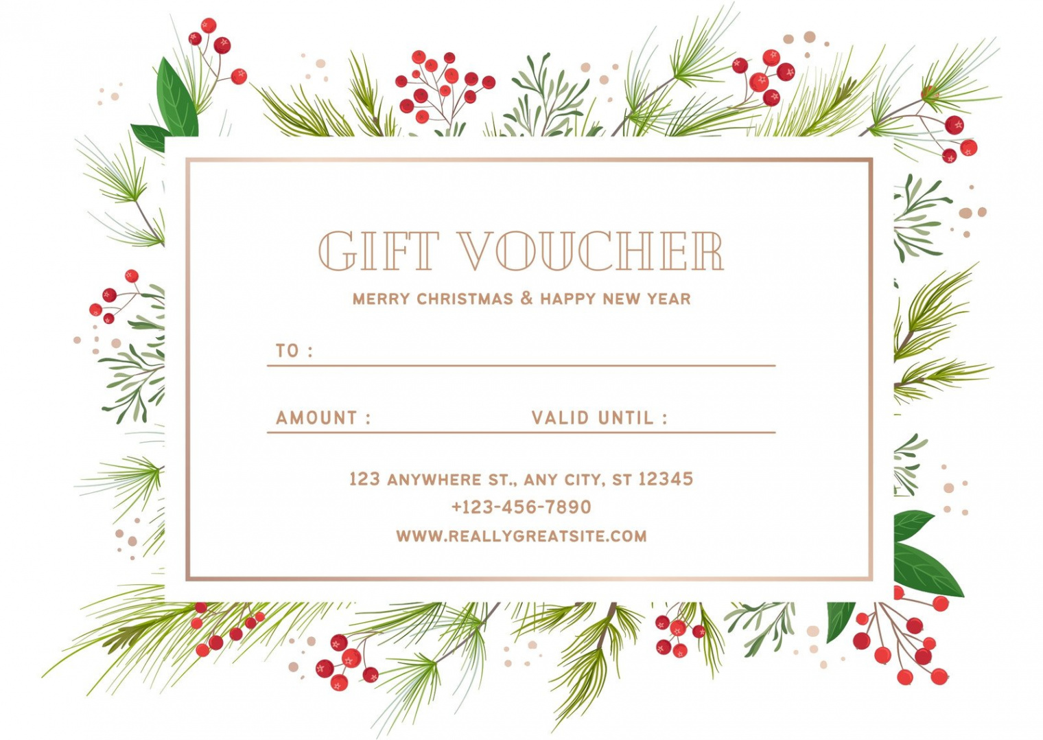 Page  - Free, printable custom Christmas gift certificate