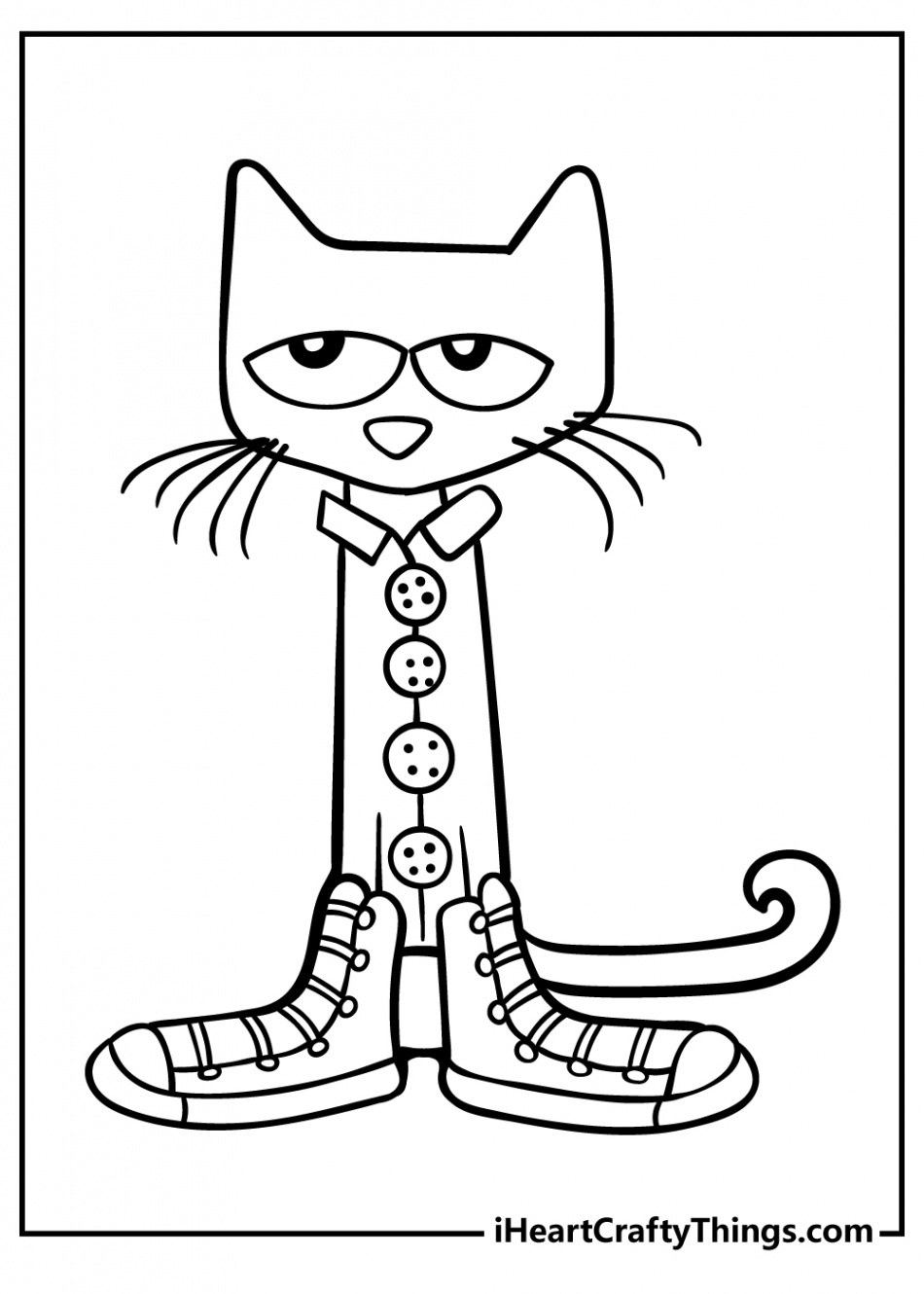 Pete The Cat Coloring Pages (% Free Printables)