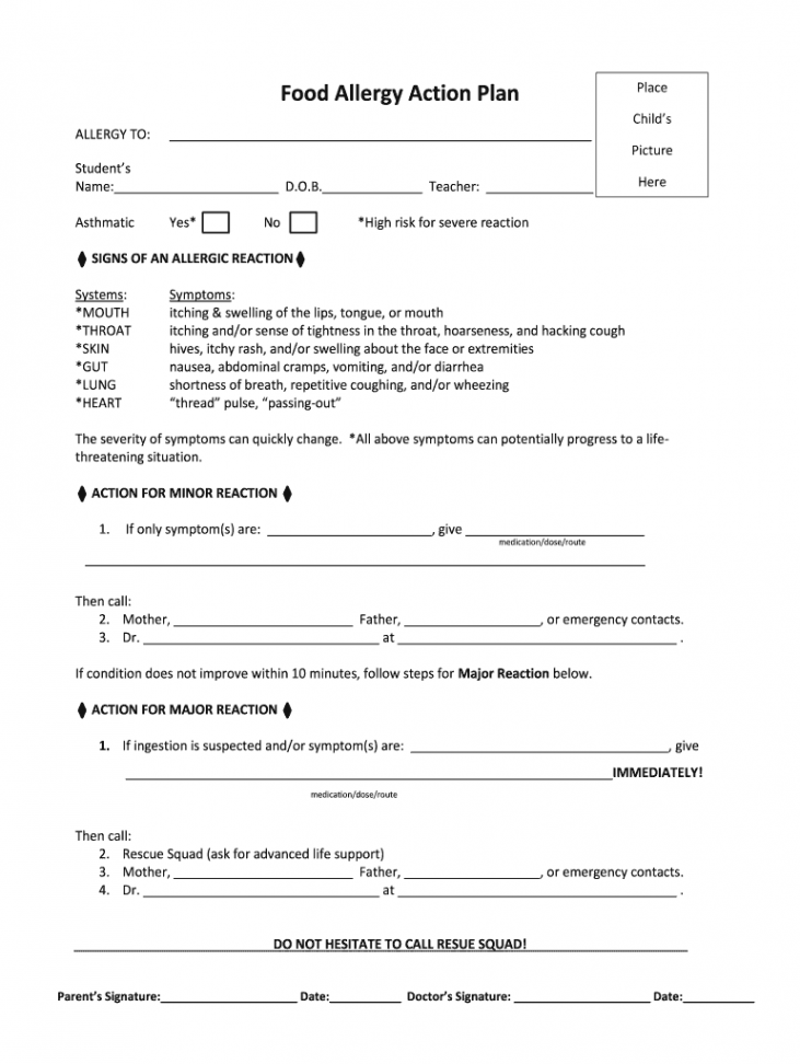 Printable allergy form template: Fill out & sign online  DocHub