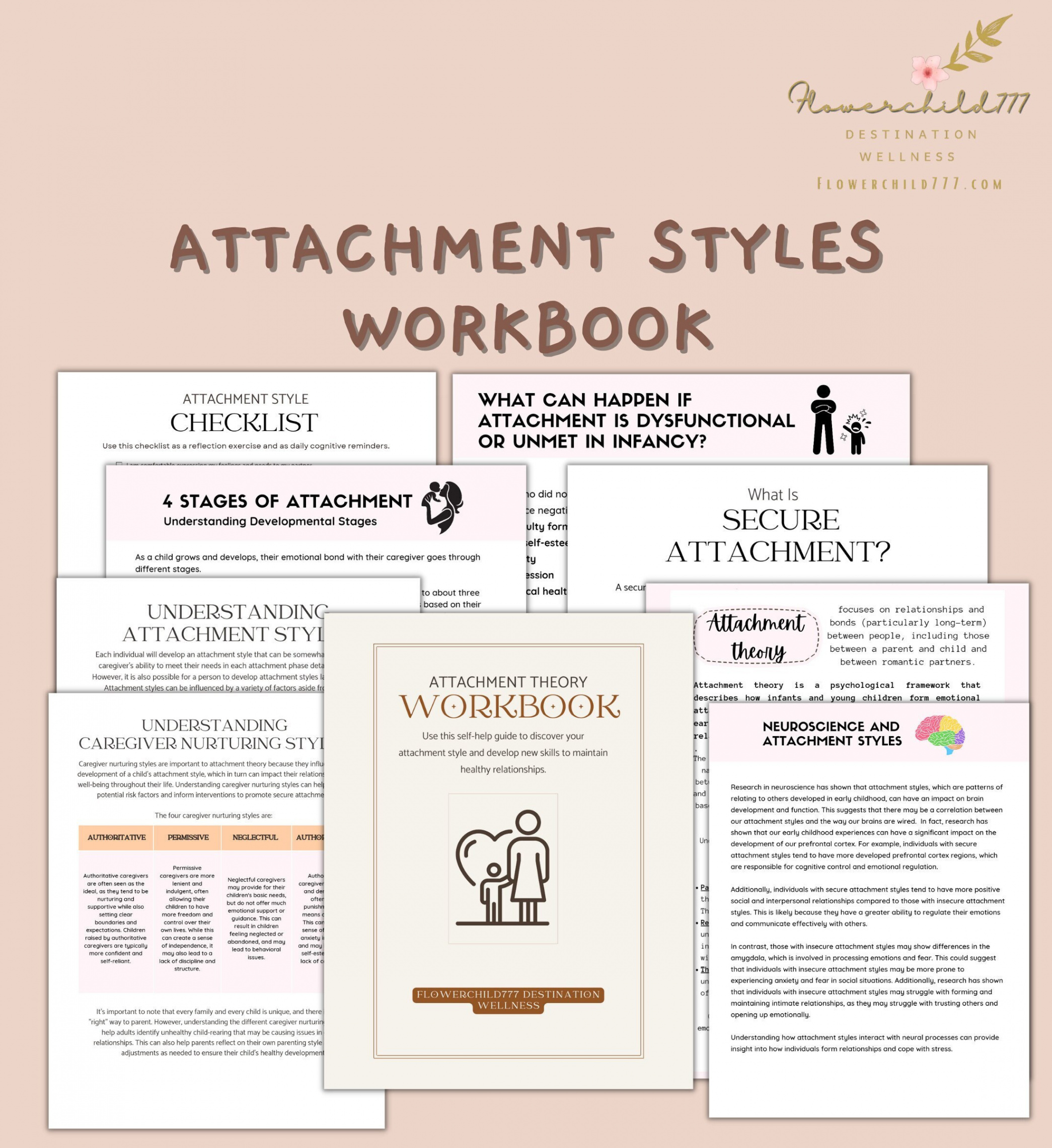 Printable Attachment Theory Worksheets Attachment Workbook - Etsy