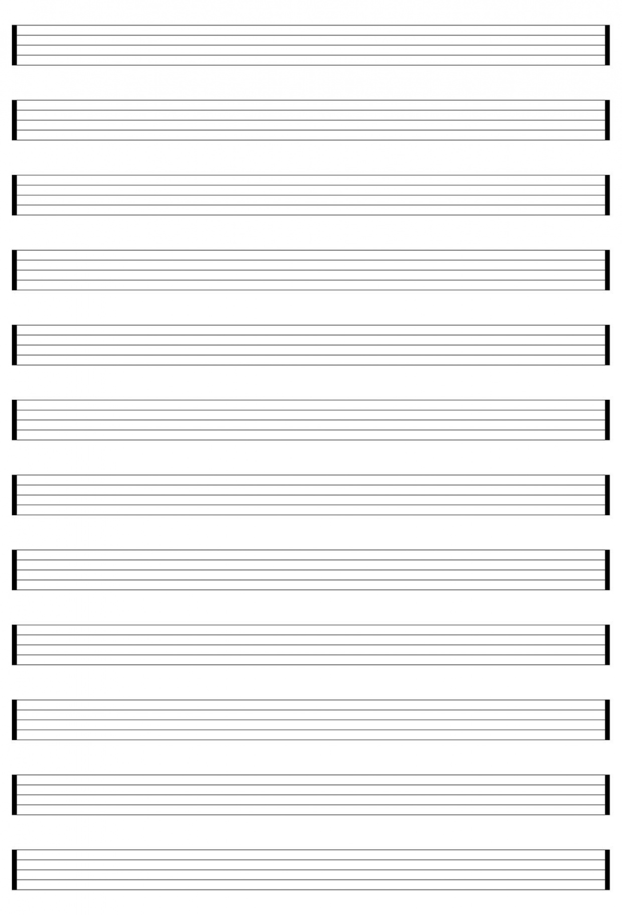 Printable Blank Piano Sheet Music Paper  Blank sheet music, Sheet