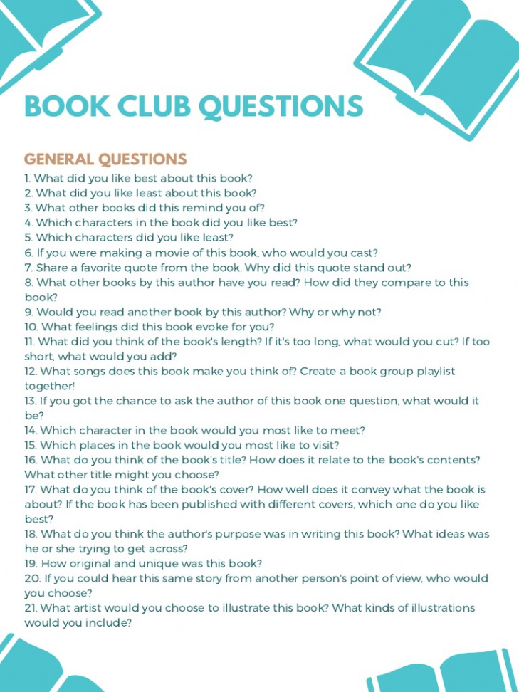 Printable Book Club Discussion Questions PDF  PDF  Books  Narration