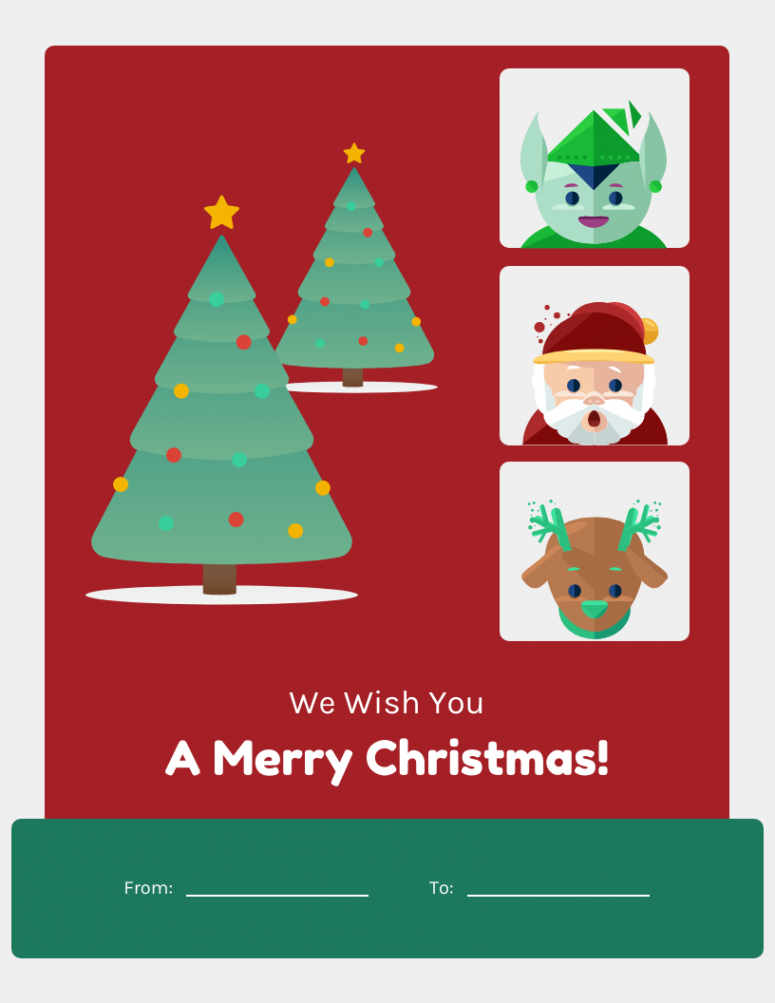 Printable Christmas Cards - Venngage