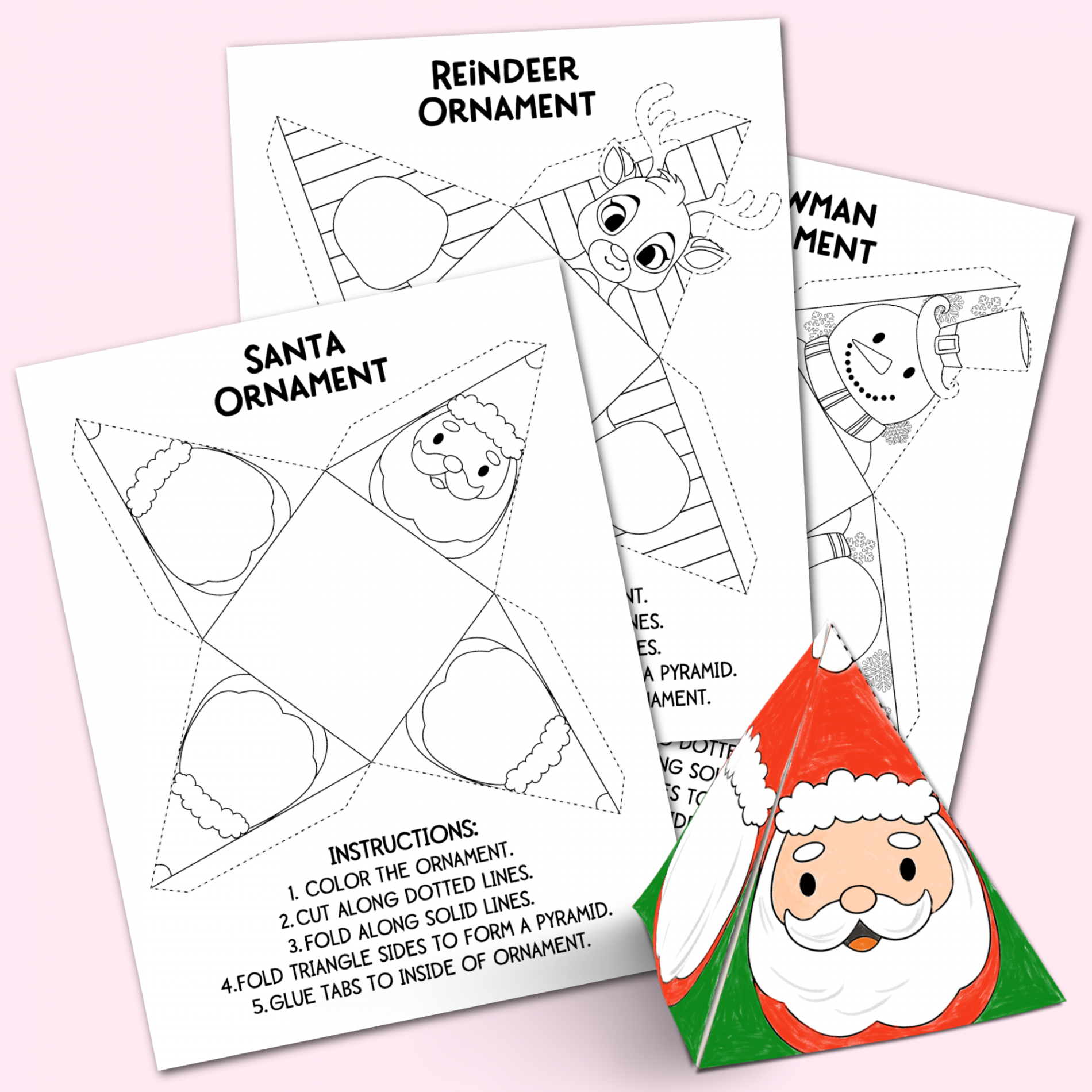 Printable Christmas Ornaments - Kara Creates