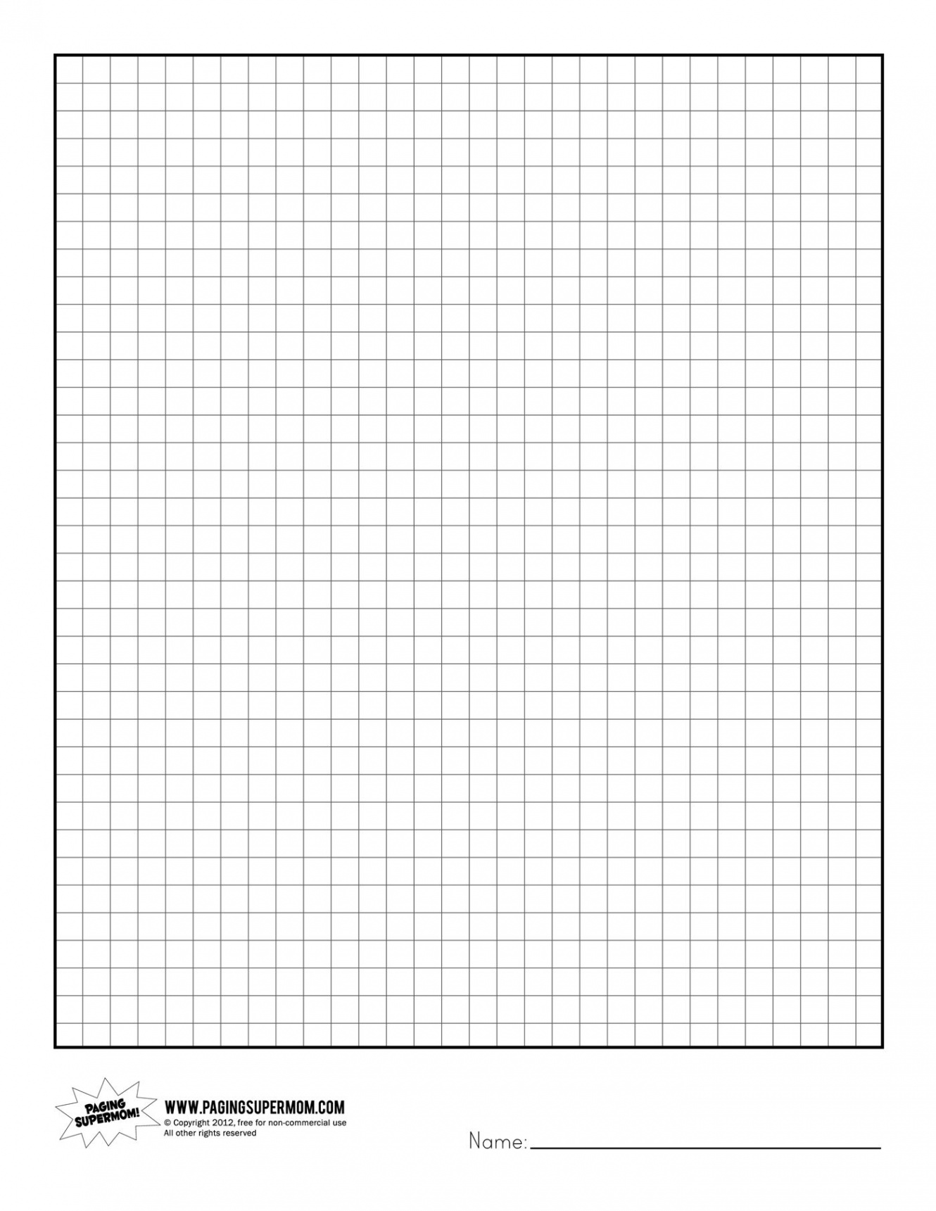 Printable Graph Paper  Printable graph paper, Grid paper