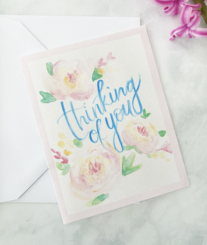 Printable Thinking of You Card - Pineapple Paper Co.