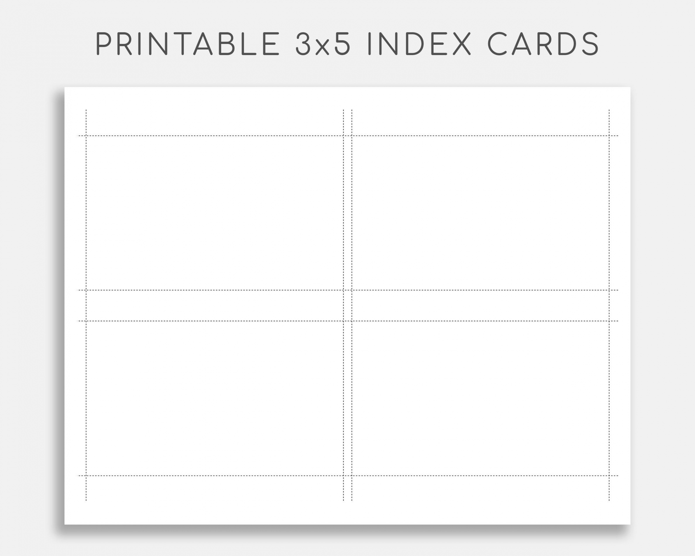 Printable x Index Card. Printable Note Cards