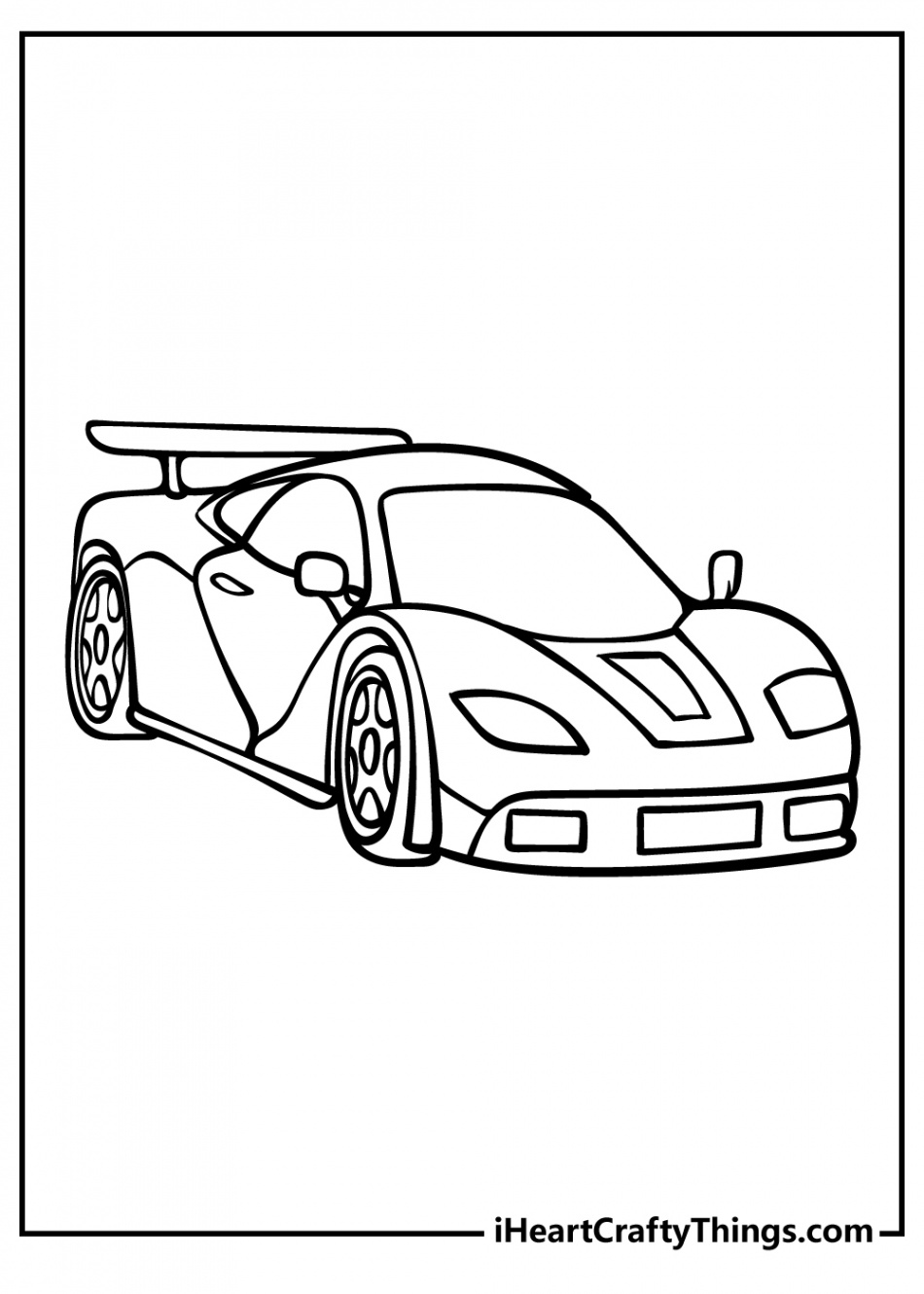 Race Car Coloring Pages (% Free Printables)