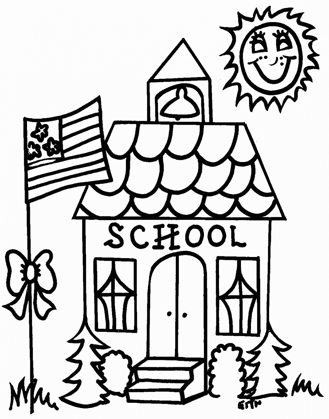 Schoolhouse Coloring Pages - Best Coloring Pages For Kids