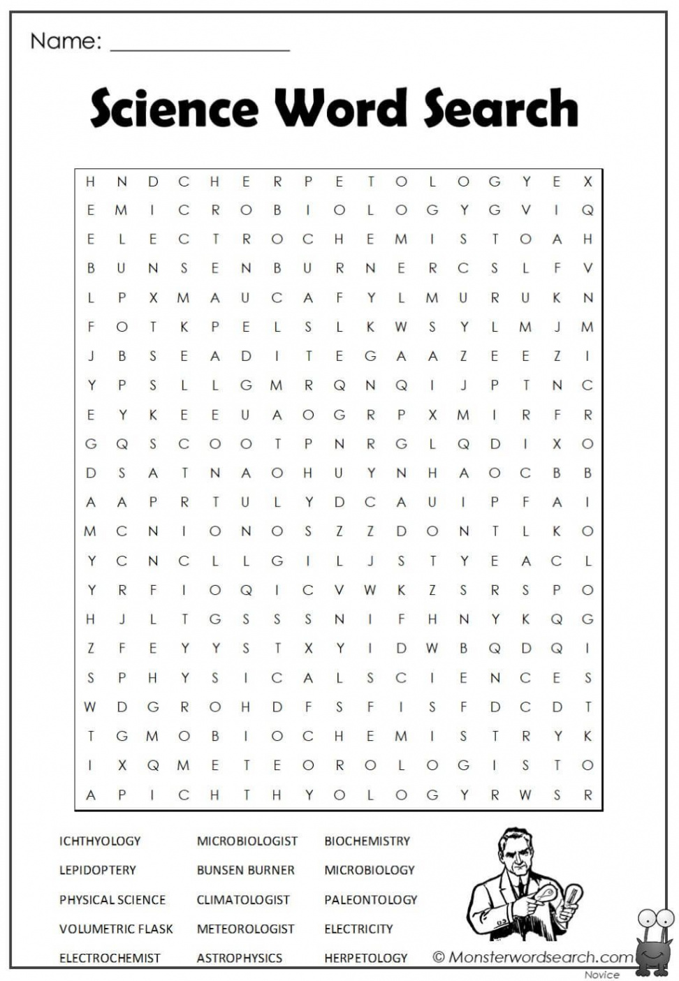 Science Word Search  Science words, Science word search, Making words