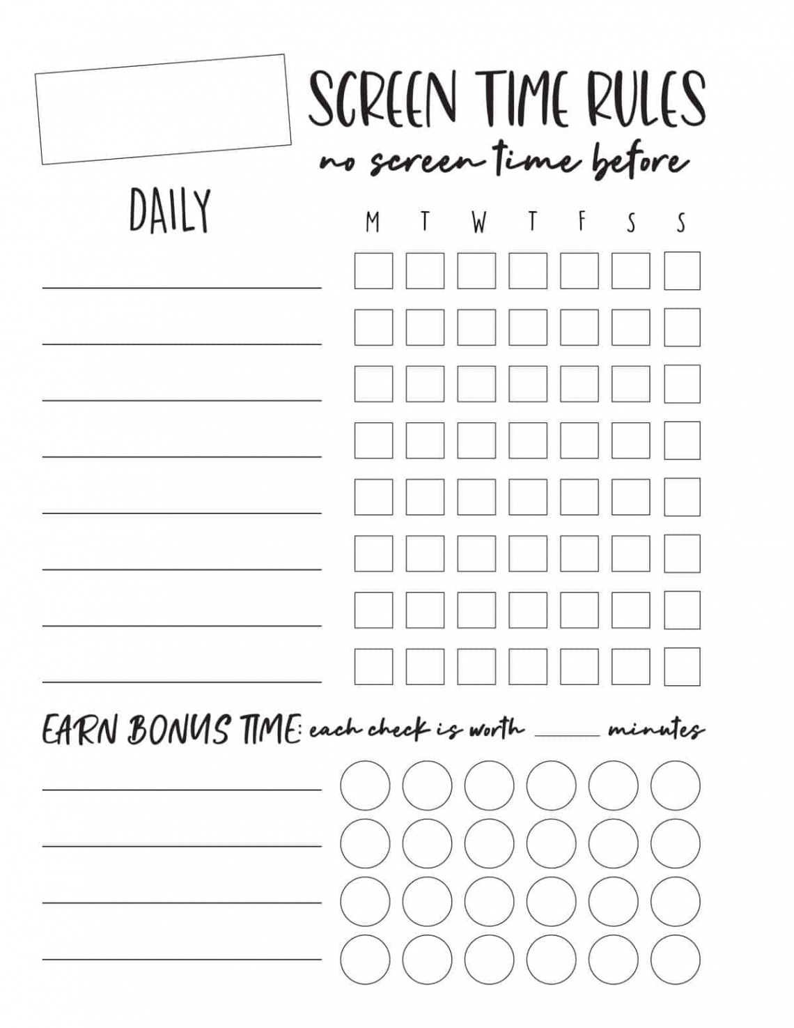 Screen Time Rules Printable  Skip To My Lou