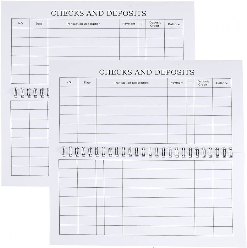 Set 5 Blatt Check Registers for Personal Checkbook Large Print Low  Vision Checkbook Transaction Checkbook Register Checkbook Ledger for Home  Office