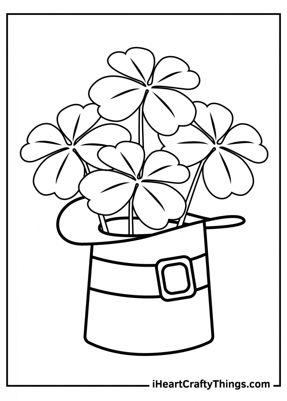 Shamrock Coloring Pages (Updated )