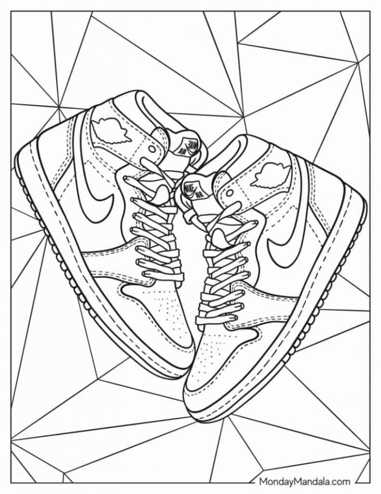 Shoe Coloring Pages (Free PDF Printables)