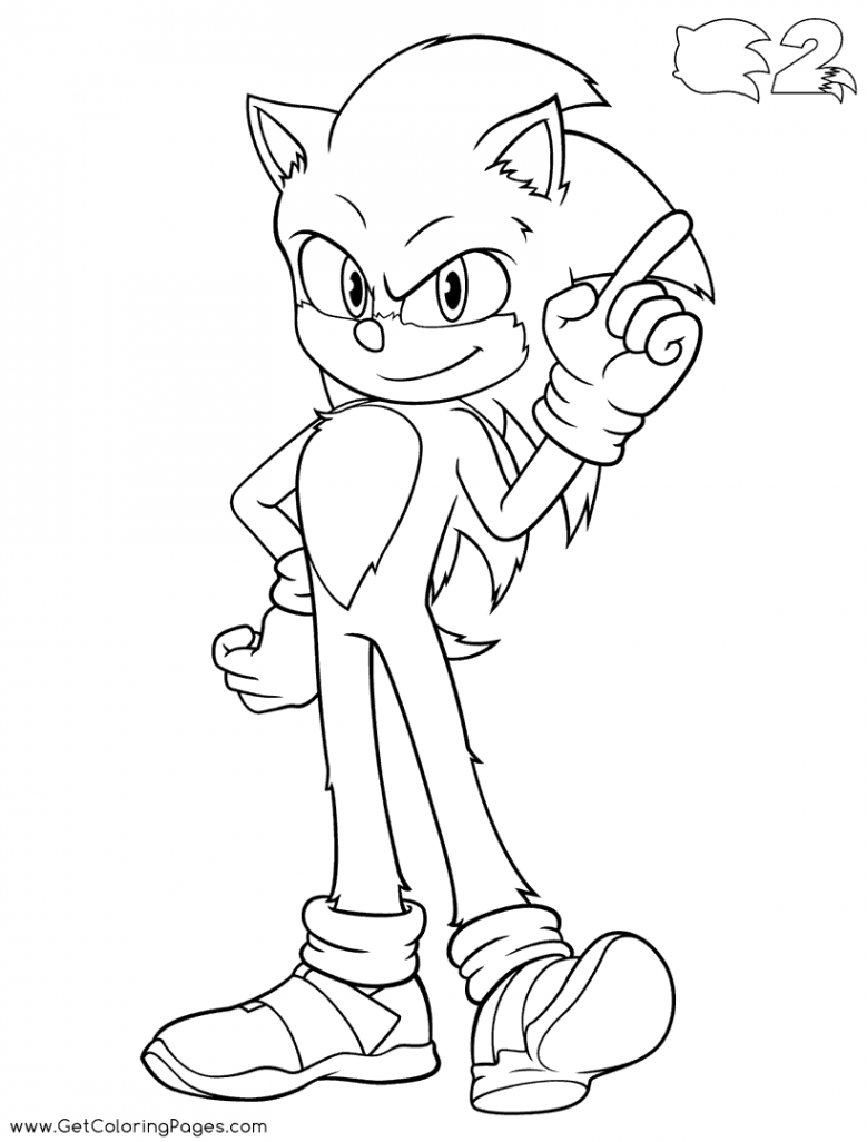 Sonic the Hedgehog  Coloring Pages Printable for Free Download