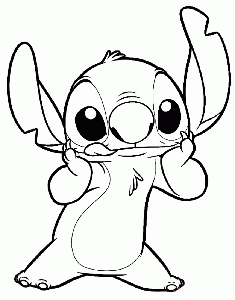 Stitch Coloring Pages for Kindergarten  Educative Printable