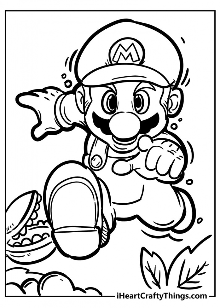 Super Mario Bros Coloring Pages (% Free Printables)