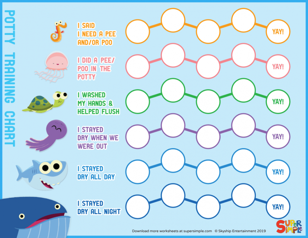 Super Simple Potty Training Chart - Super Simple