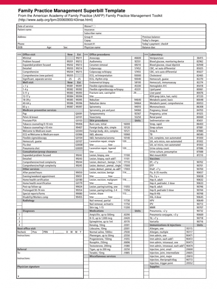 Superbill Template - Fill Online, Printable, Fillable, Blank