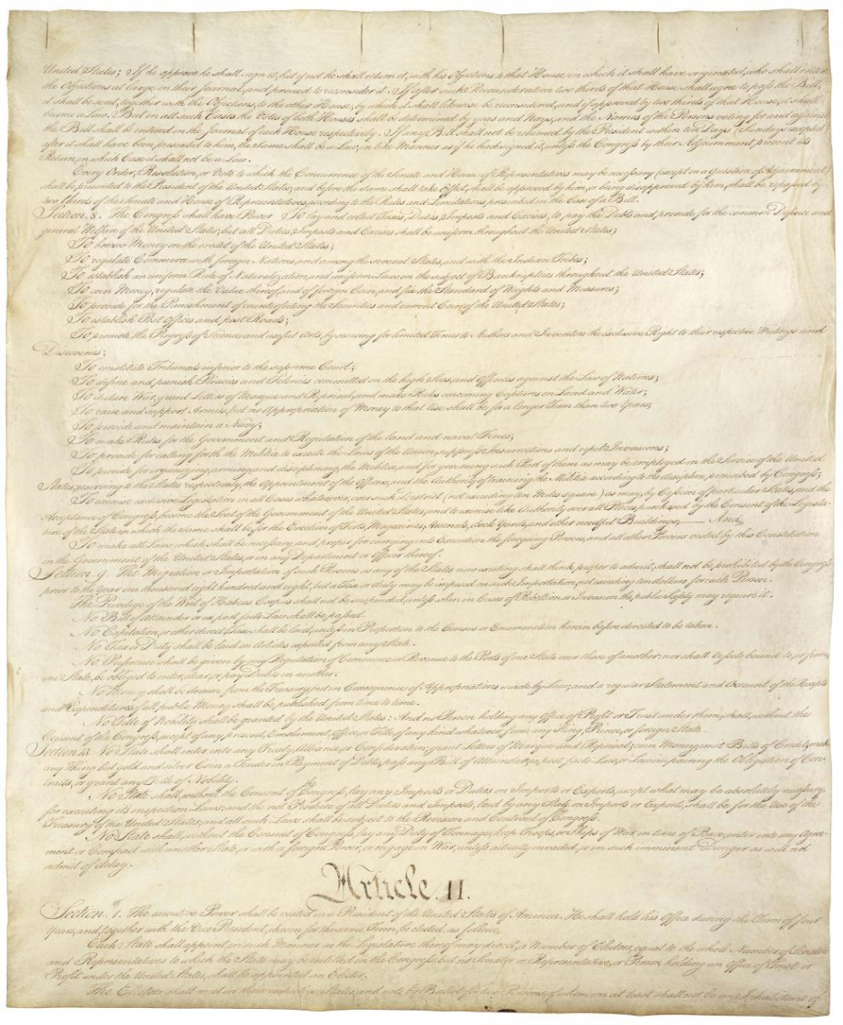 The Constitution of the United States  National Archives