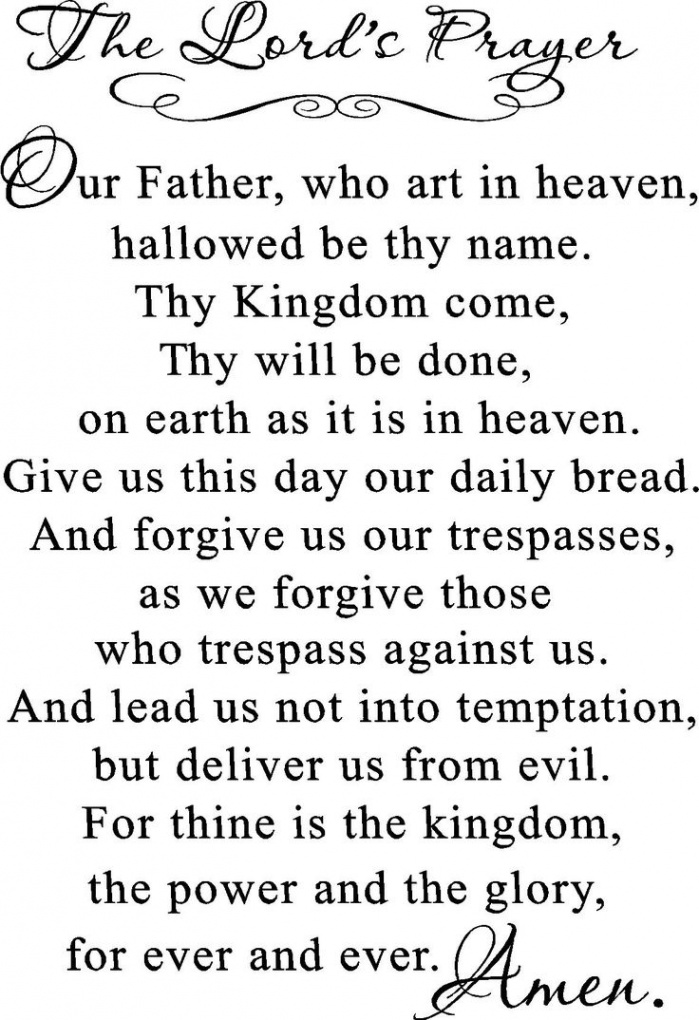 The+Lord+Prayer+Printable+Version  The lords prayer, Prayers