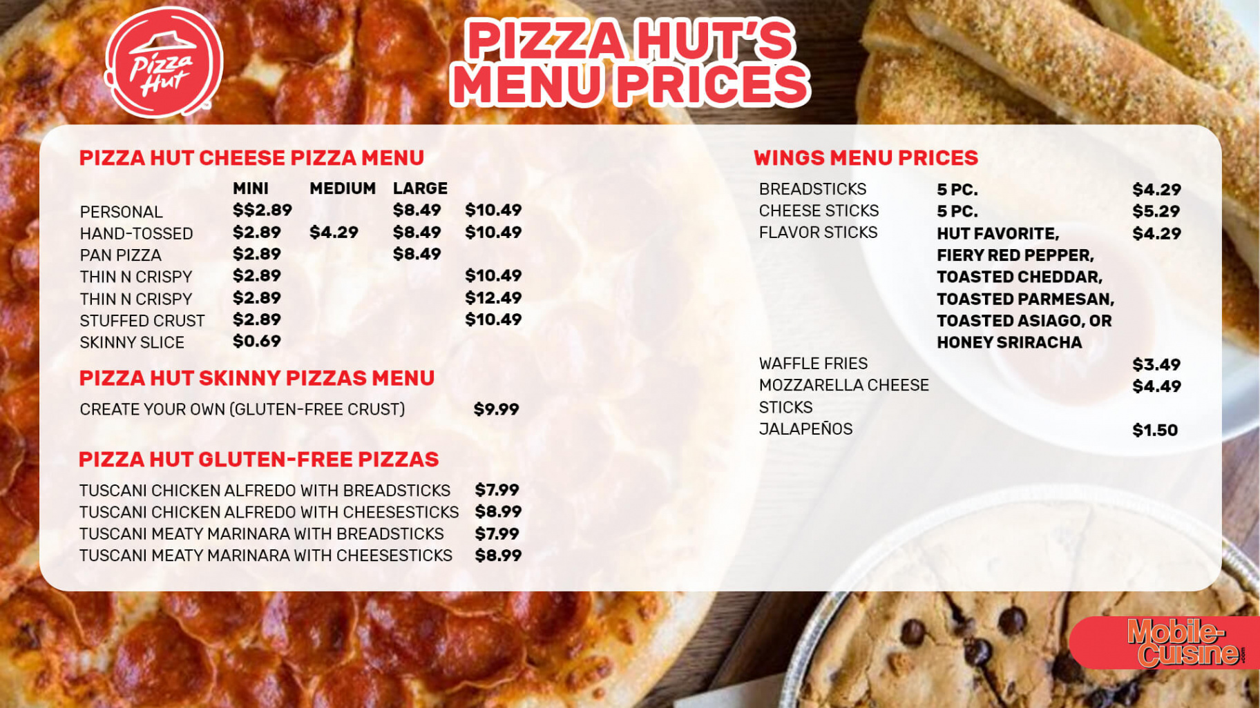 Updated Pizza Hut Menu Prices + Save Money w/ Meal Deals ()