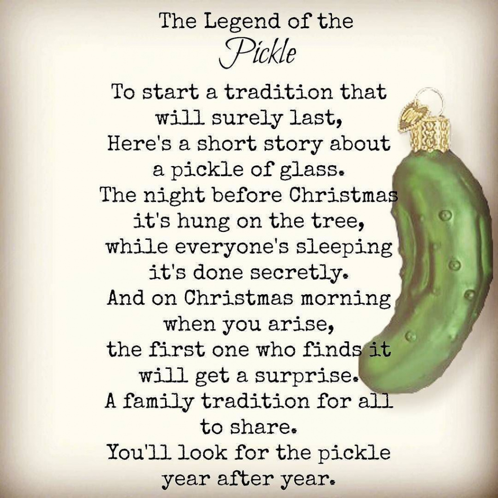 Vintage Treasures Ornaments on Instagram: “Legend of the Pickle