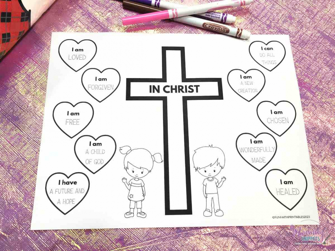 Who I Am In Christ Printable: Free Who I Am In Christ Worksheet