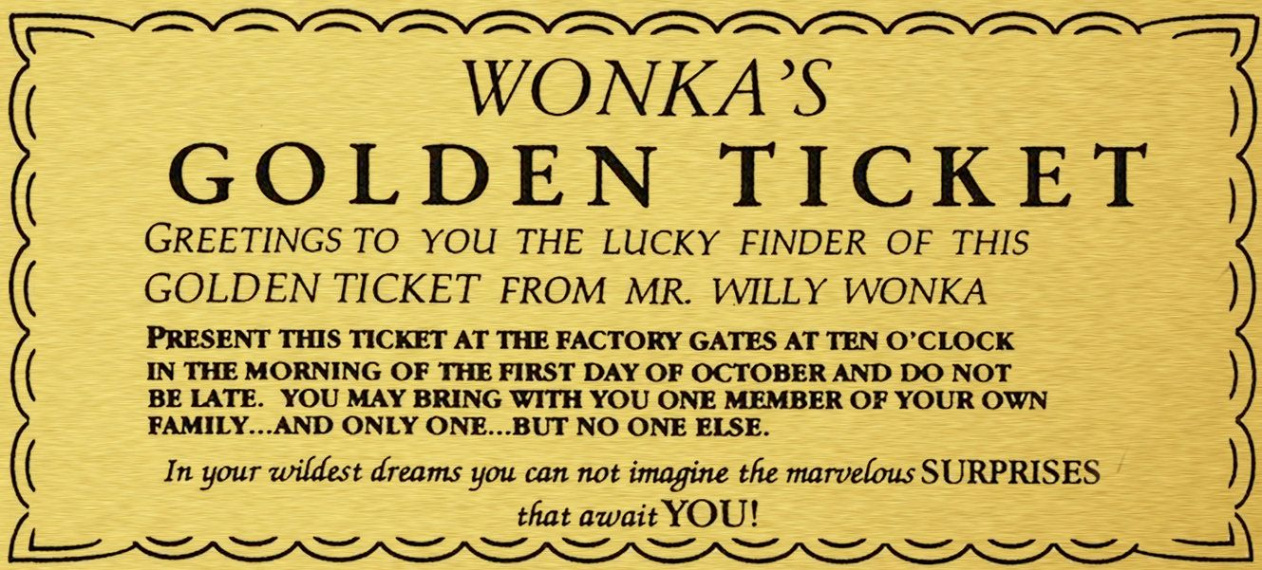 Willy+Wonka+Golden+Ticket  Golden ticket, Golden ticket template