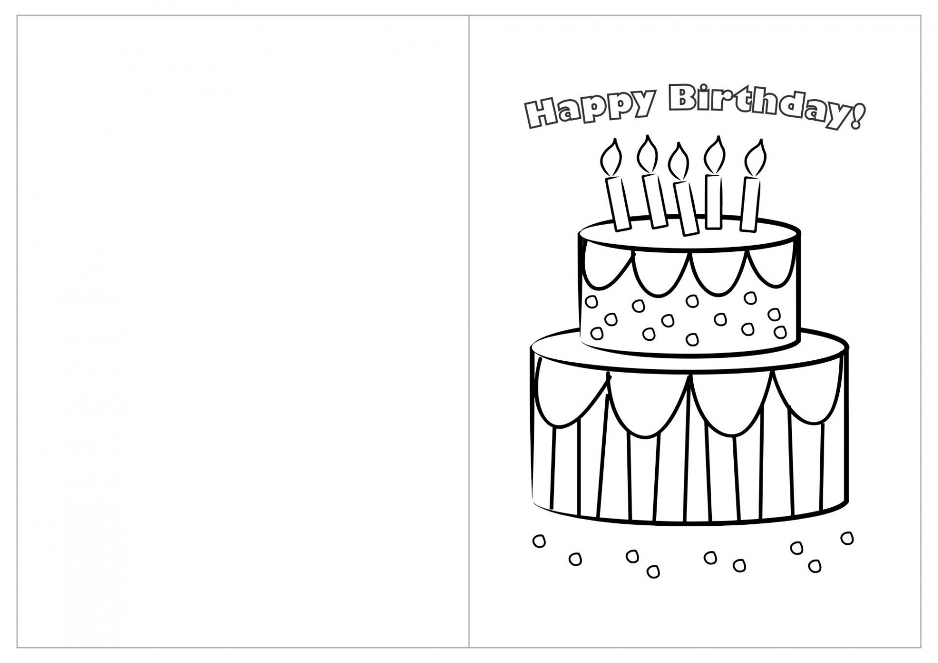 Best Printable Birthday Cards To Color PDF for Free at