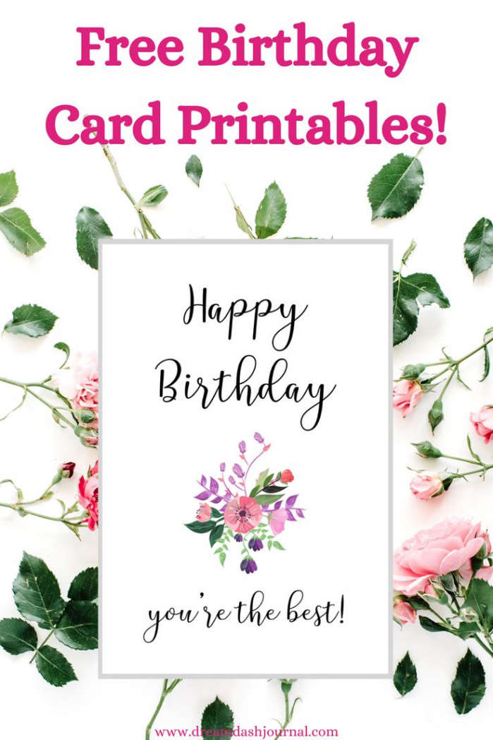 Cute Printable Birthday Cards For Her {Pretty & Free PDF Download