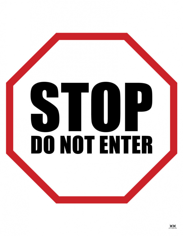 Do Not Enter Signs -  Free Printable Signs  Printabulls