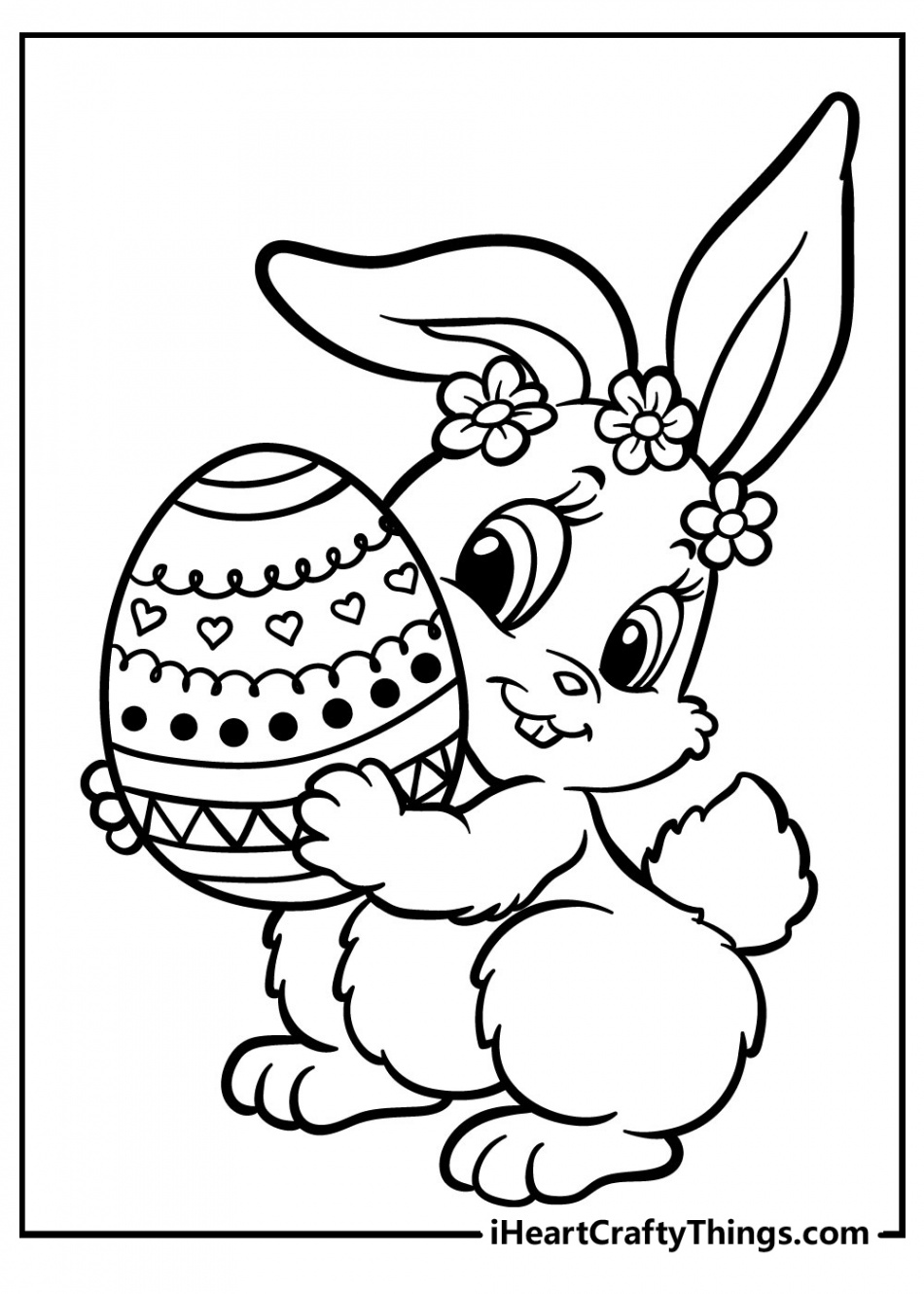 Easter Bunny Coloring Pages (% Free Printables)