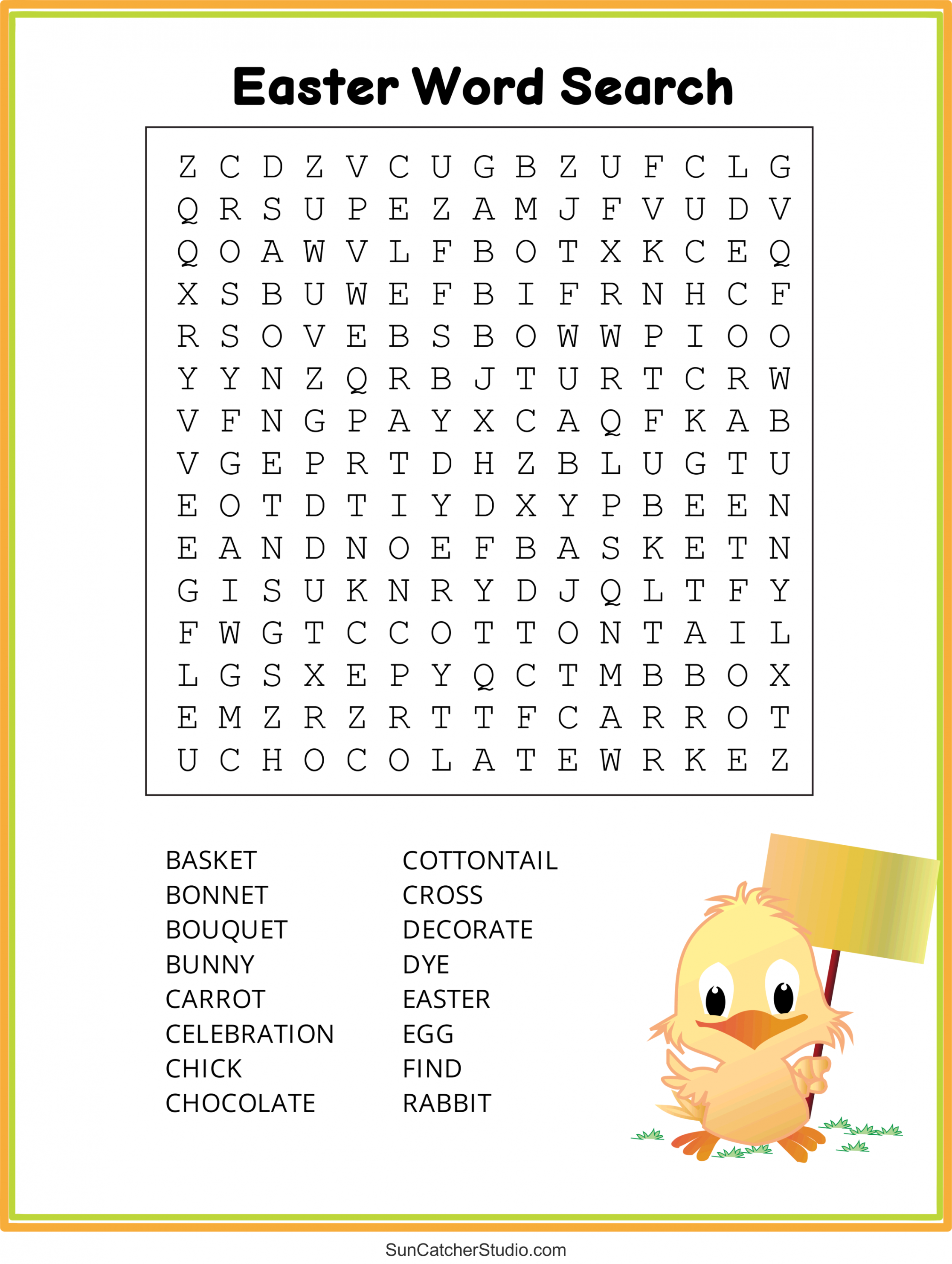 Easter Word Search (Free Printable PDF Puzzles) – DIY Projects