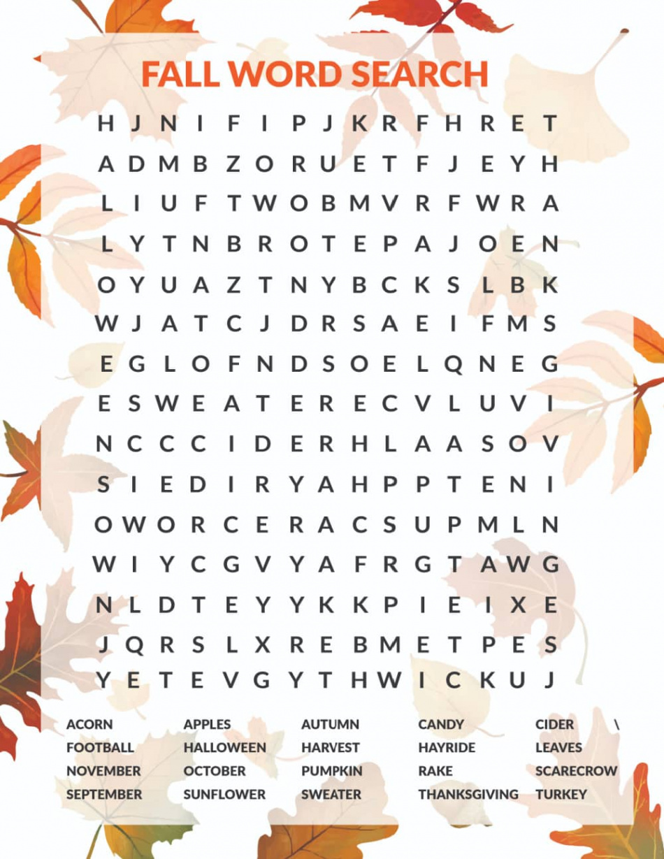 Free Fall Word Search Printable - Freebie Finding Mom