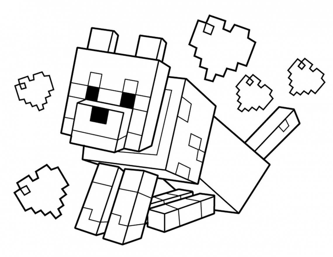 Free Minecraft coloring pages to color - Minecraft Kids Coloring Pages