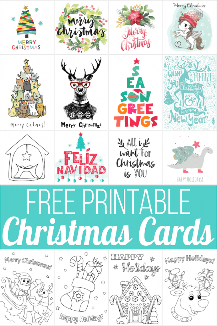 Free Printable Christmas Cards for