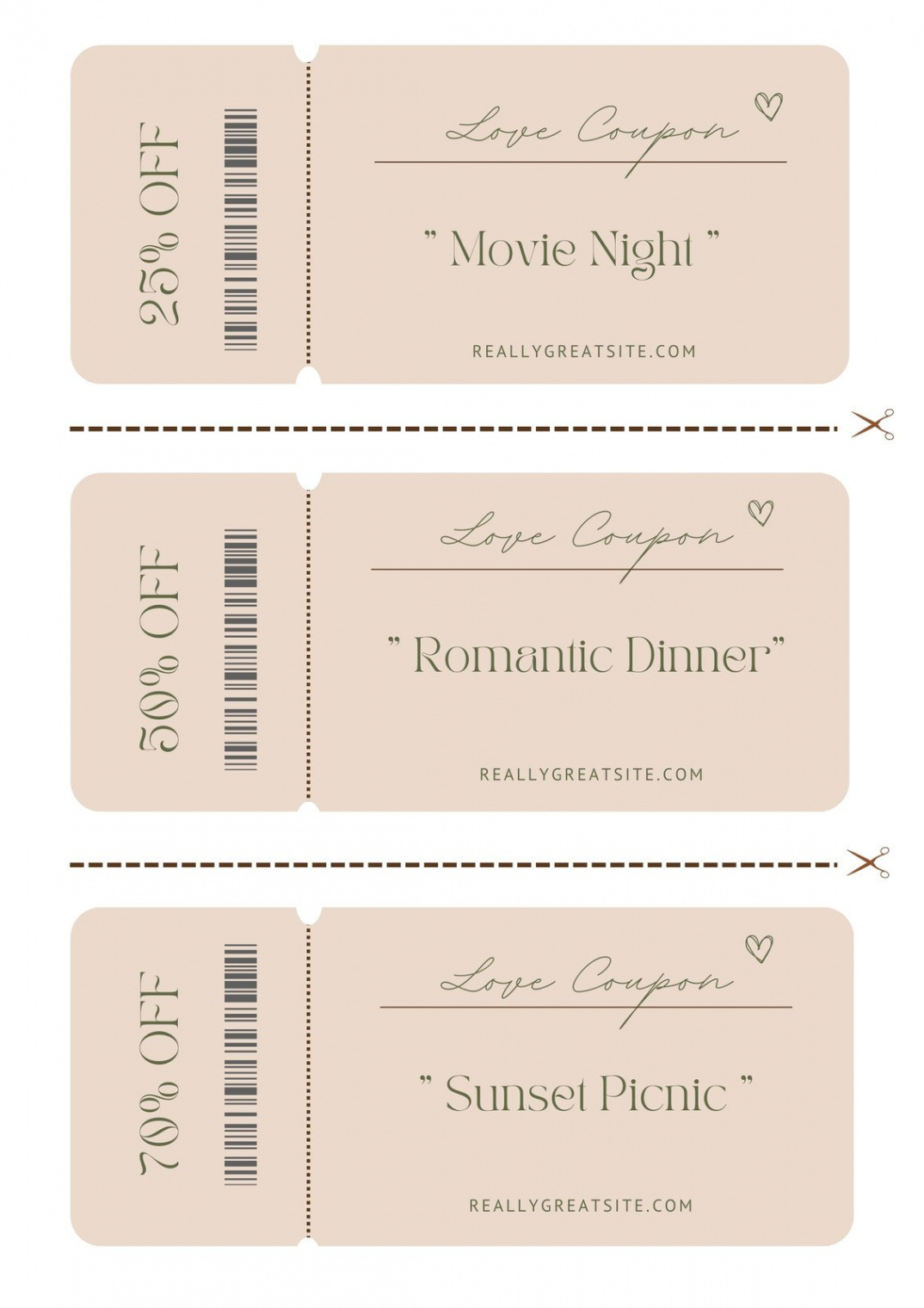 Free, printable, customizable coupon templates  Canva