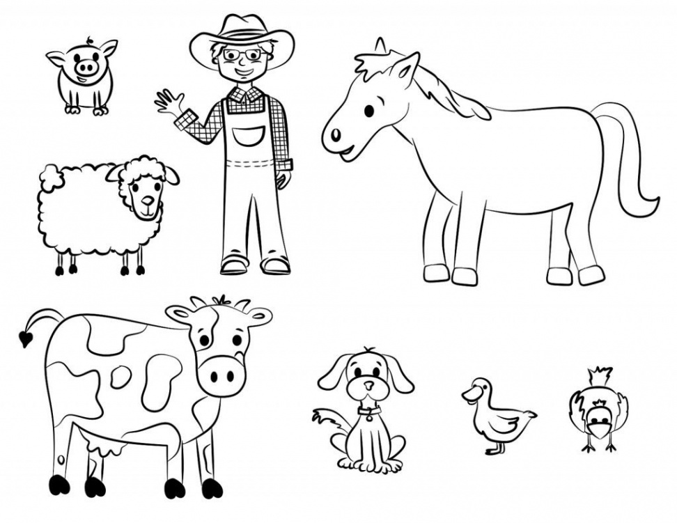 Free Printable Farm Animal Coloring Pages For Kids  Farm animal