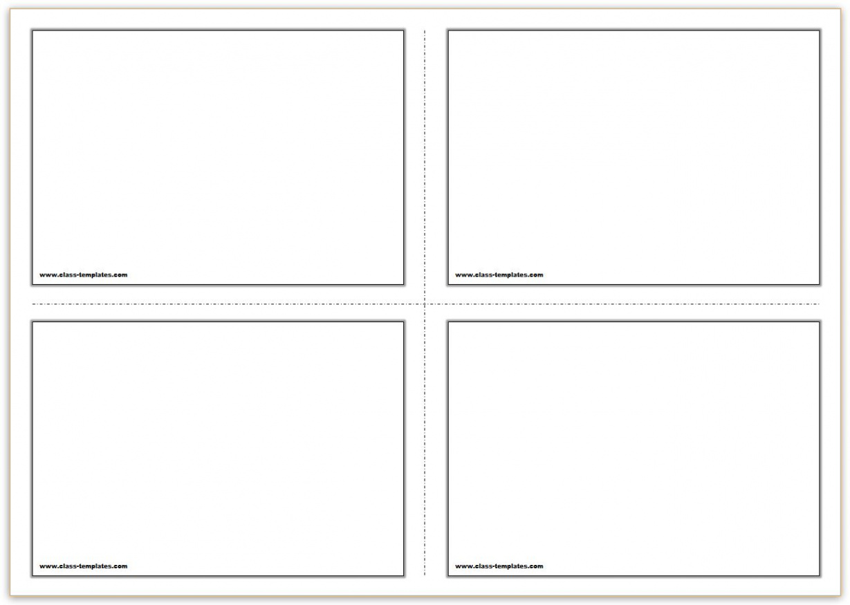 Free Printable Flash Cards Template