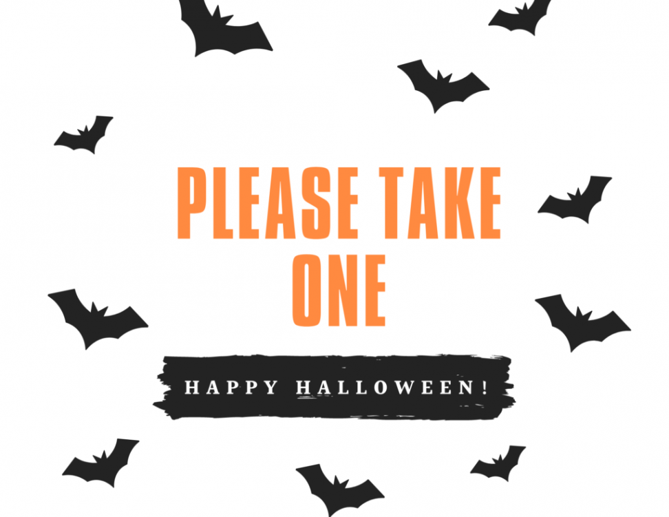 Free Printable Halloween Trick or Treat Sign - pop sparkle fizz