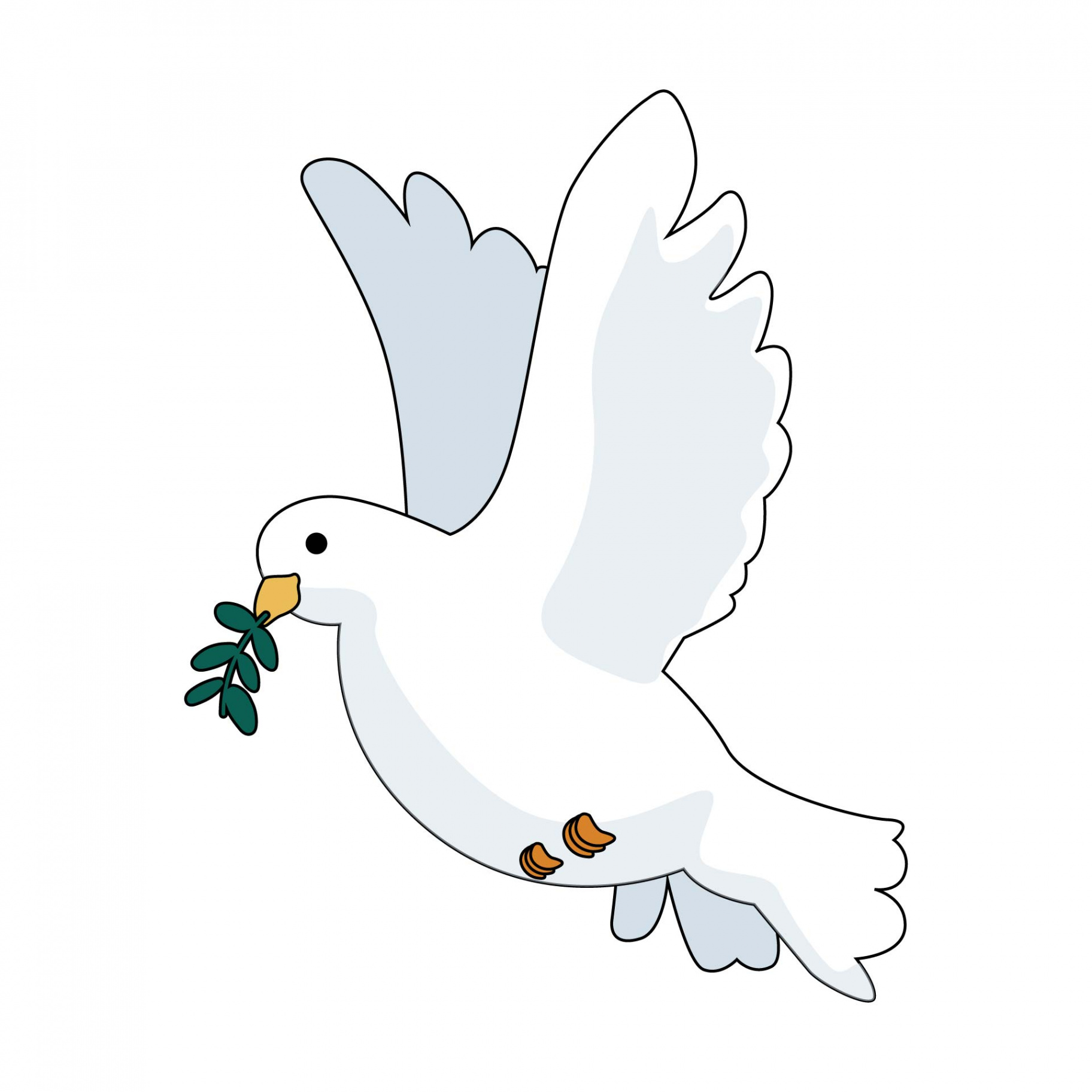 Free Printable Peace Dove Template - Printable Templates Free