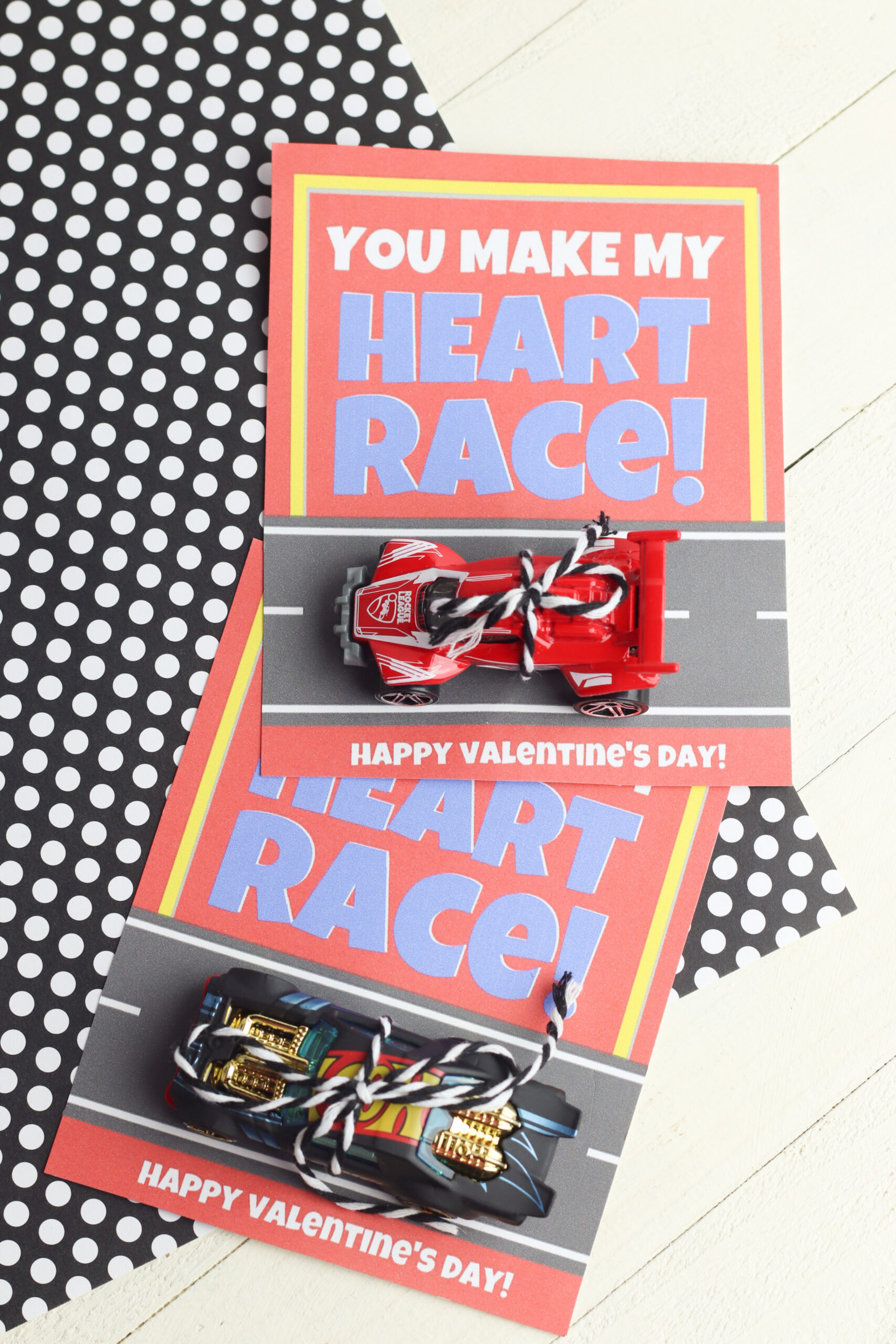 Free Printable Valentine&#;s Day Cards- "You Make My Heart Race