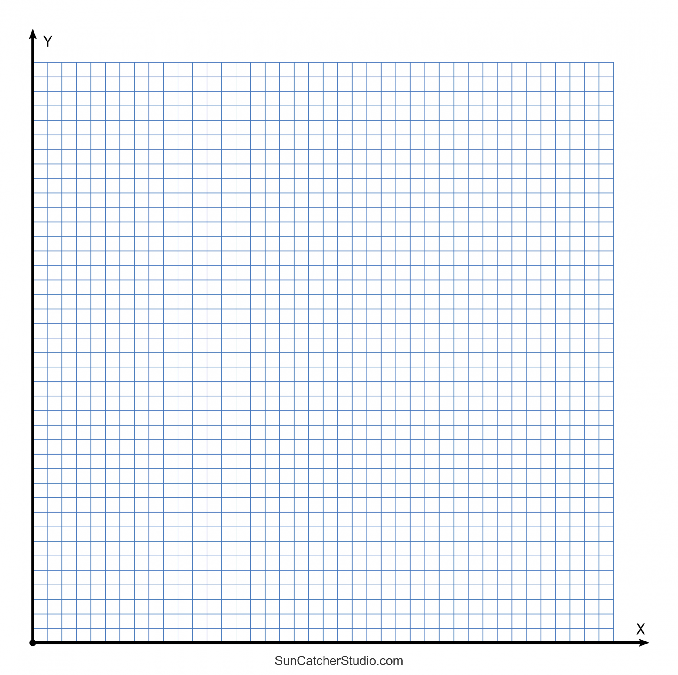 Grid Paper (Printable  Quadrant Coordinate Graph Paper Templates