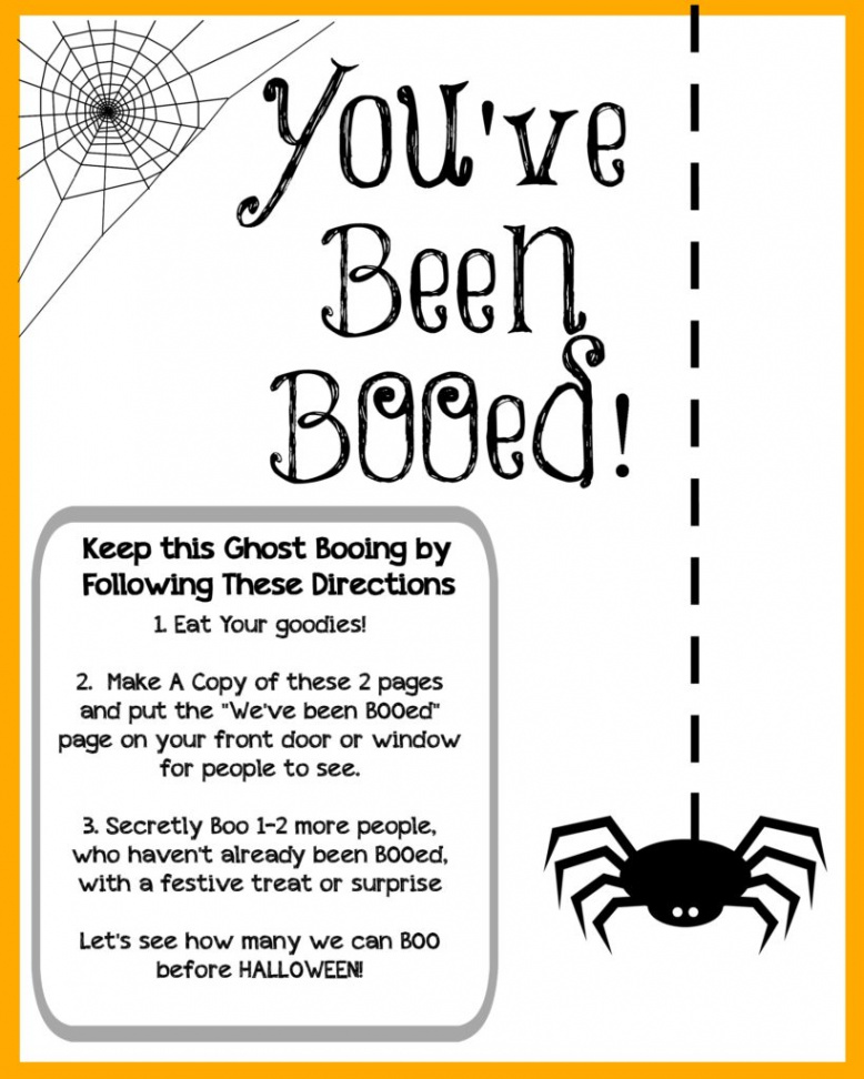 Halloween Booed Printables - Halloween Boo Gift Ideas