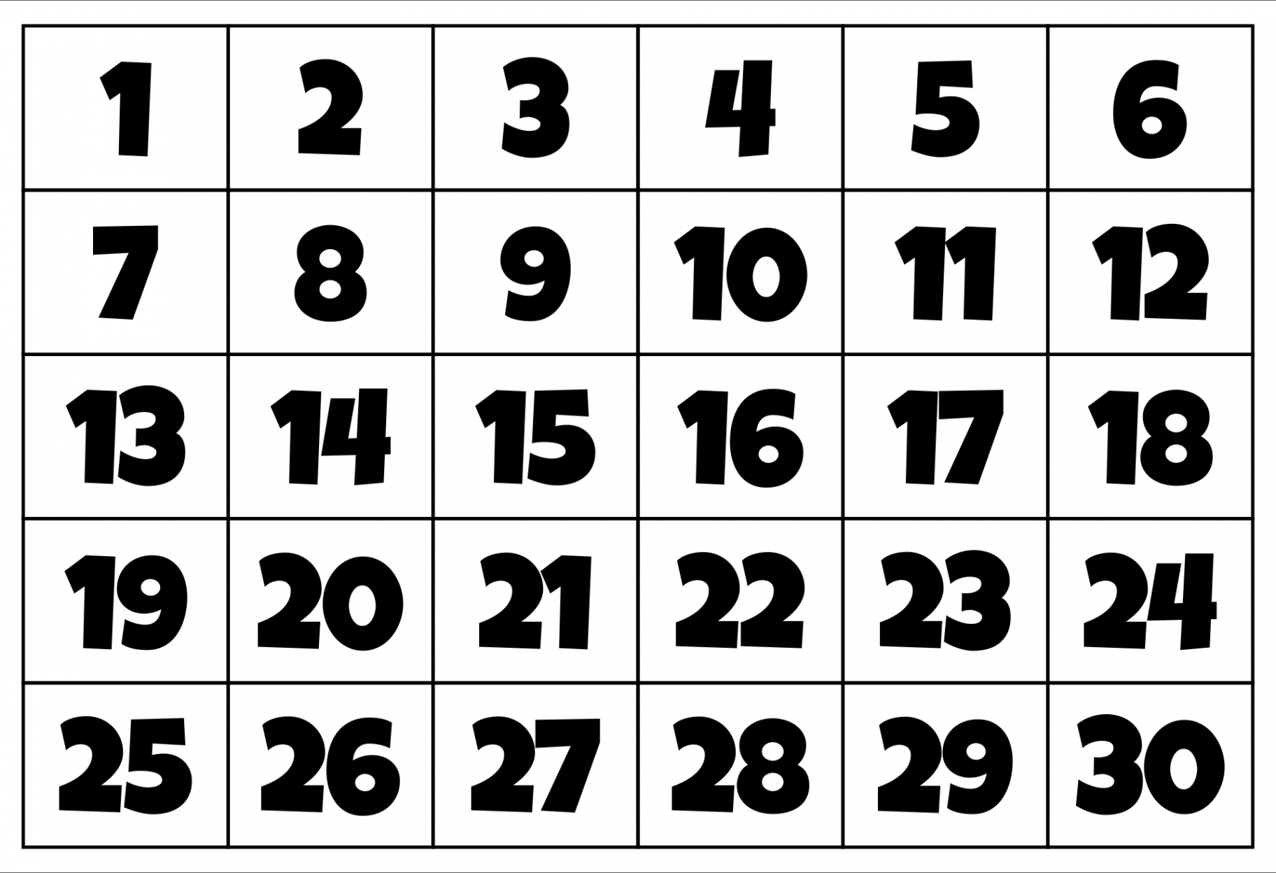 Large Printable Numbers   Pdf  Printable numbers, Free