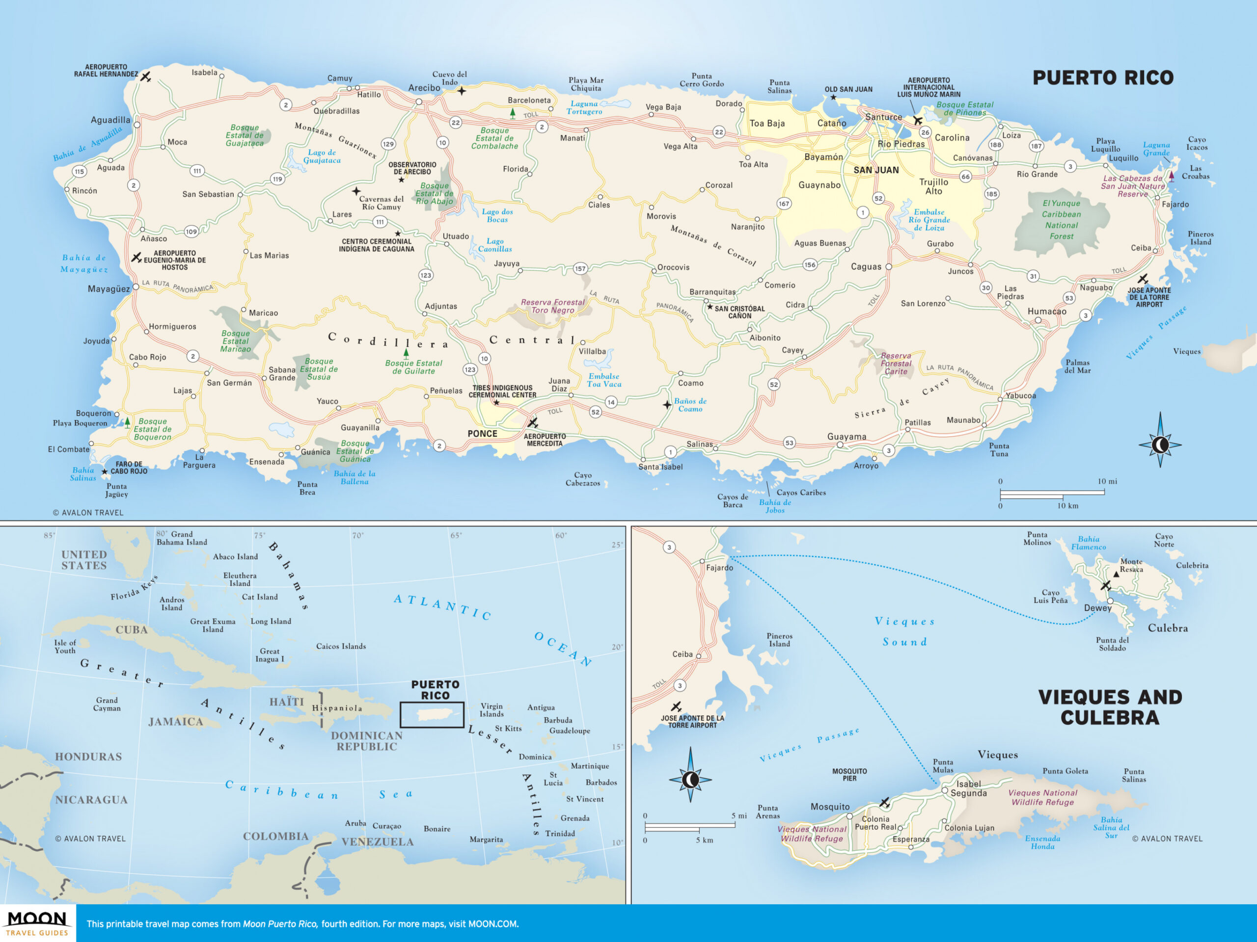 Maps of Puerto Rico  Moon Travel Guides